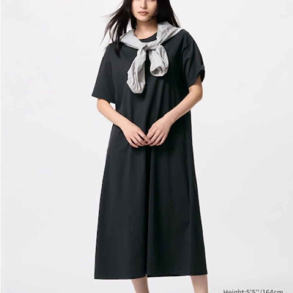 Uniqlo Airism COTTON T-SHIRT DRESS - Size XS